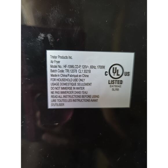 New PowerXL 7qt 1700W Air Fryer - Black - Picture 16 of 16